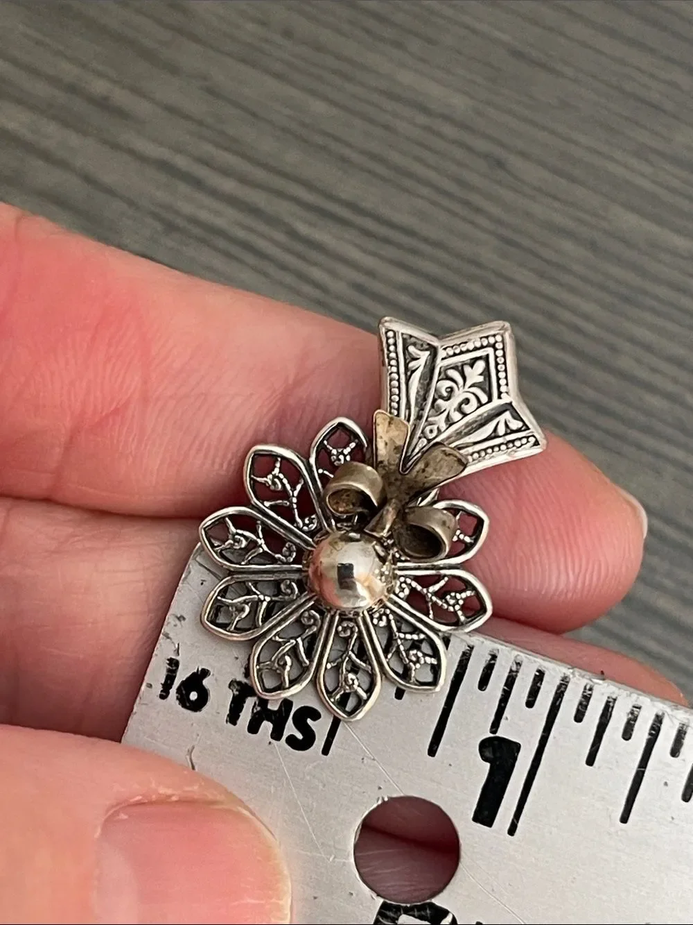 Kat's Creations Brooch Angel Cherub Filigree Metal Pin Vintage Designer Jewelry